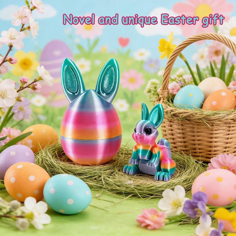 🐇Easter 3D Printing Mystery Rabbit Egg Fidget Toy🥚