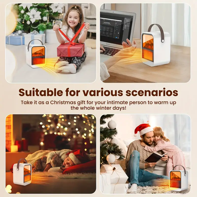 1000W PTC Safe Retardant Noise-Free 3D Flame Space Heater