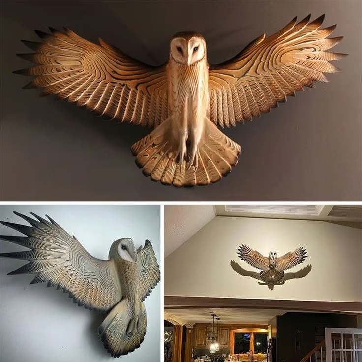 🌟2025 NEW YEAR ON SALE🎁-49%OFF🔥Resin Owl Wall Sculptures Wall Hanging Ornament