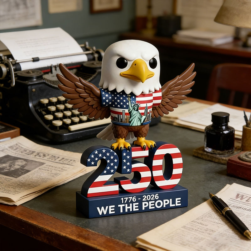 🦅 USA 250th Anniversary Bald Eagle Figurine – Patriotic Collectible 🇺🇸✨