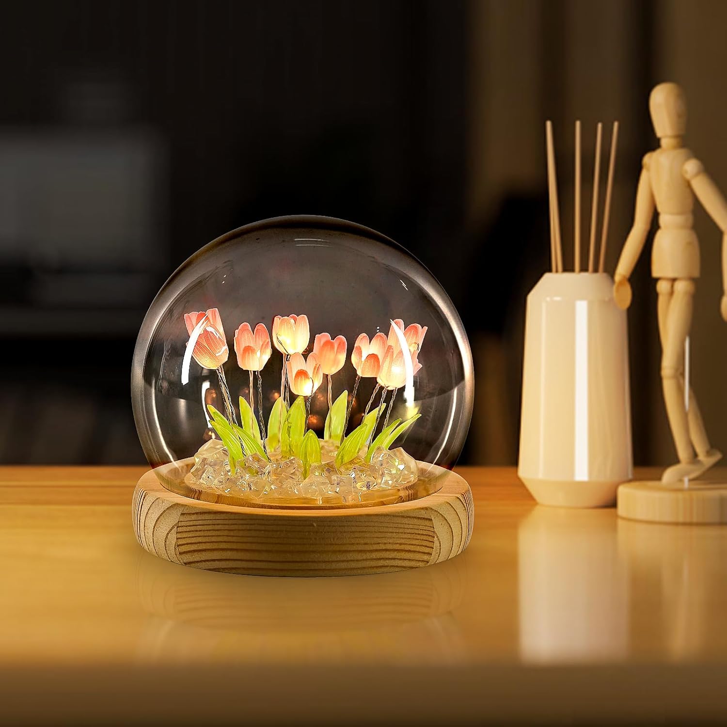 Tulips Night Light Cute Flower Lamp