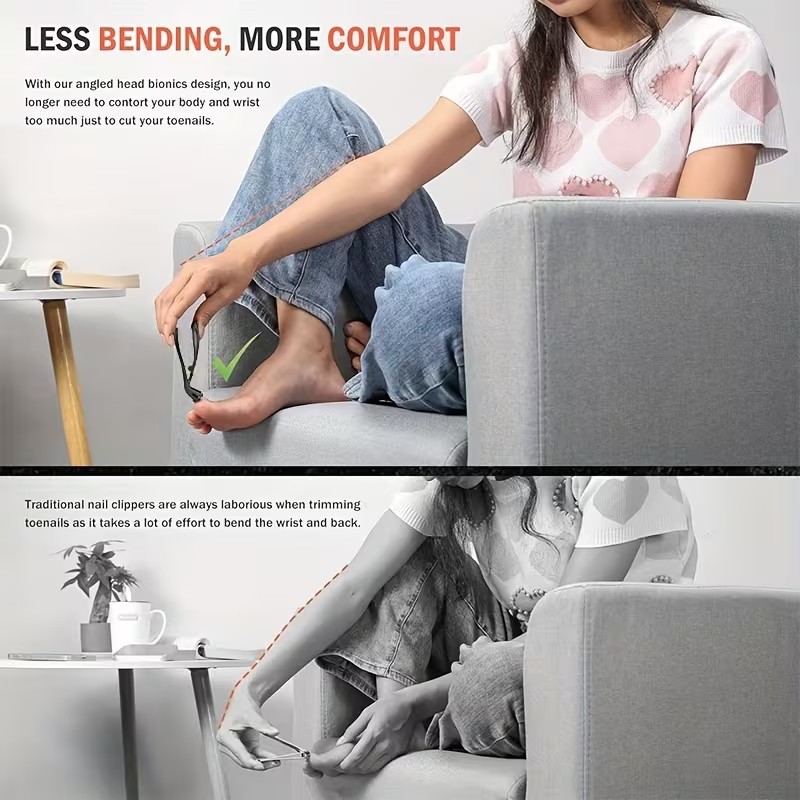 Heavy-Duty Safety Nail Clipper – Easy Trimming for Seniors