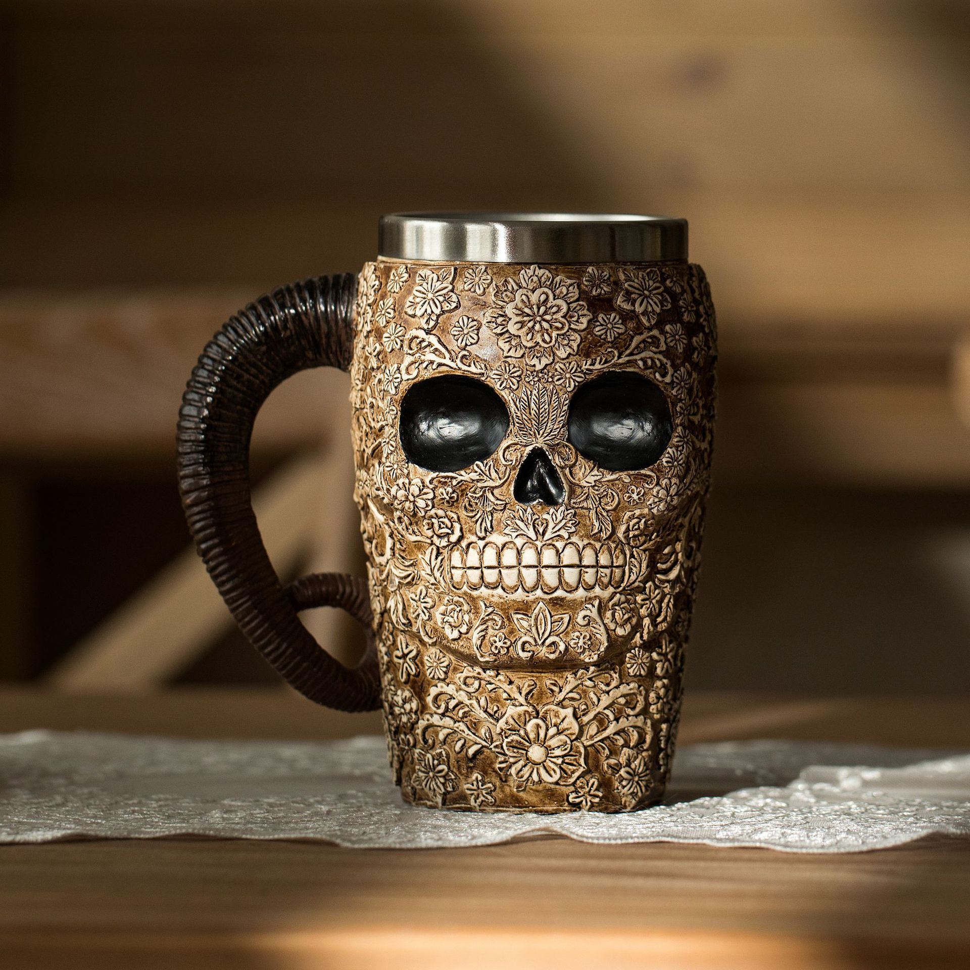 Scary Halloween Skull Mug