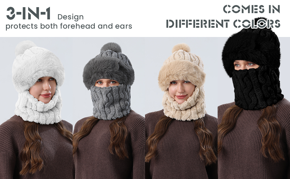 hat and scarf set for women