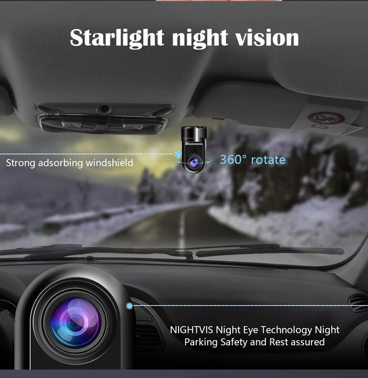 Flash Sale 49% OFF 🔥 1080P HD 360° Rotating Mini ADAS Dashcam