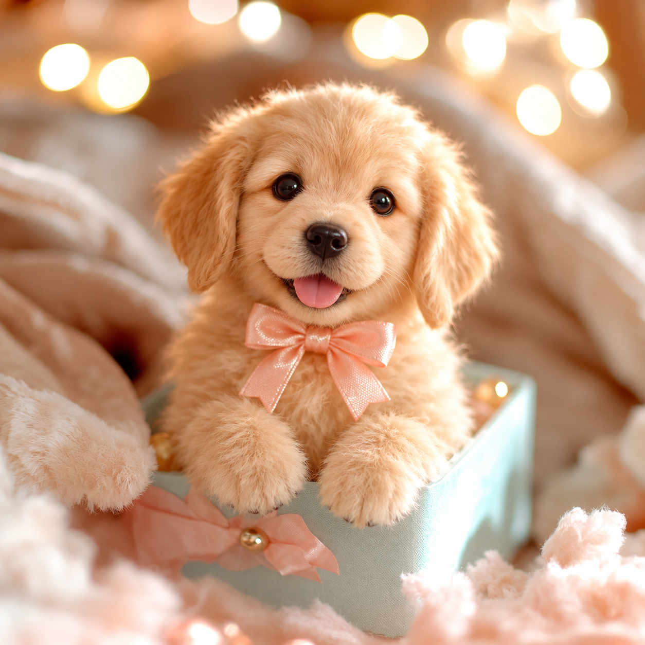 Light Cream Golden Buddy robot puppy