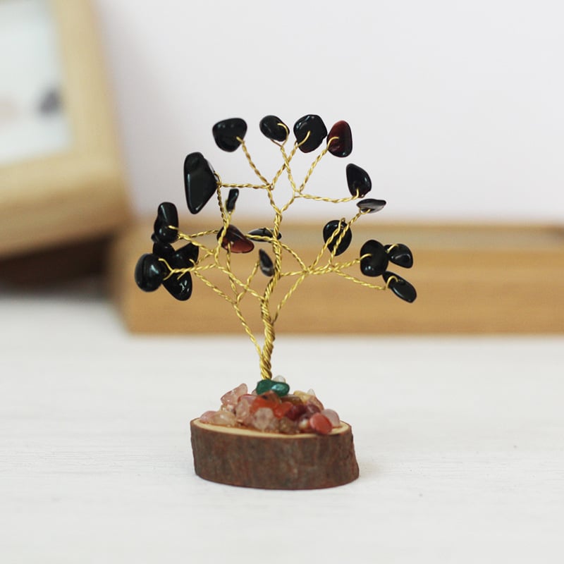🍀12 Mini Crystal Tree Set｜Feng Shui Gemstones for Energy Healing