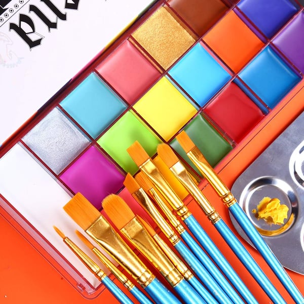 👻2024 Face Body Paint Oil Palette,🎃Halloween,Performance,Cosplay
