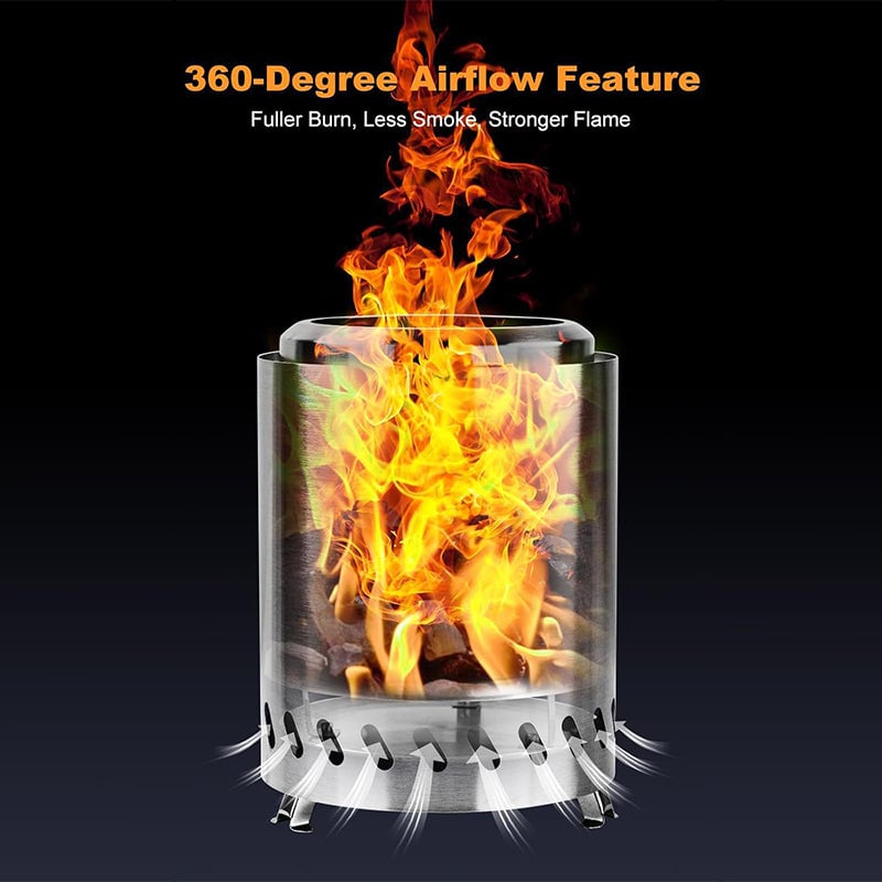 🎄Christmas Sales 49% OFF -Portable Smokeless Tabletop Firepit