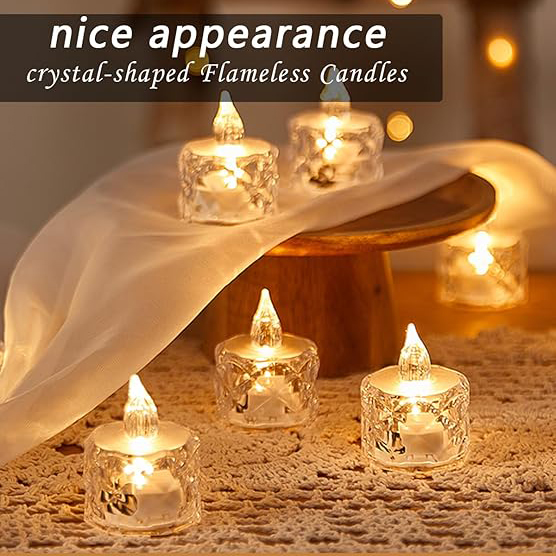 ON SALE🔥3pcs(S/M/L)/SET Crystal Flameless Candle Light