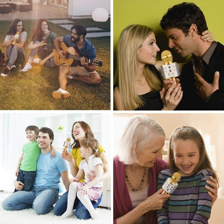 Wireless Bluetooth 3-In-1 Karaoke Microphone