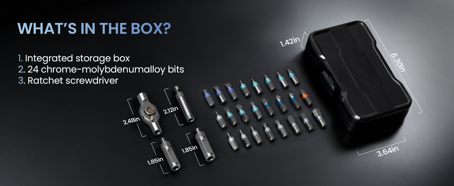 VMAN ratchet screwdriver set