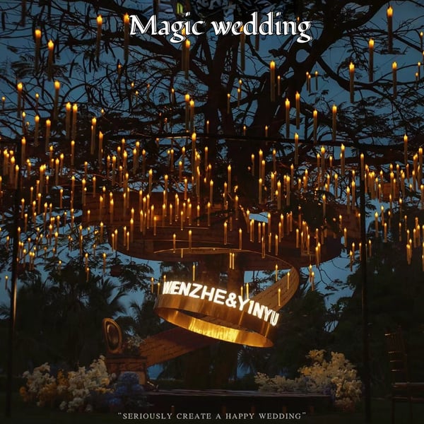 HARRY POTTER FLOATING CANDLES WITH WAND