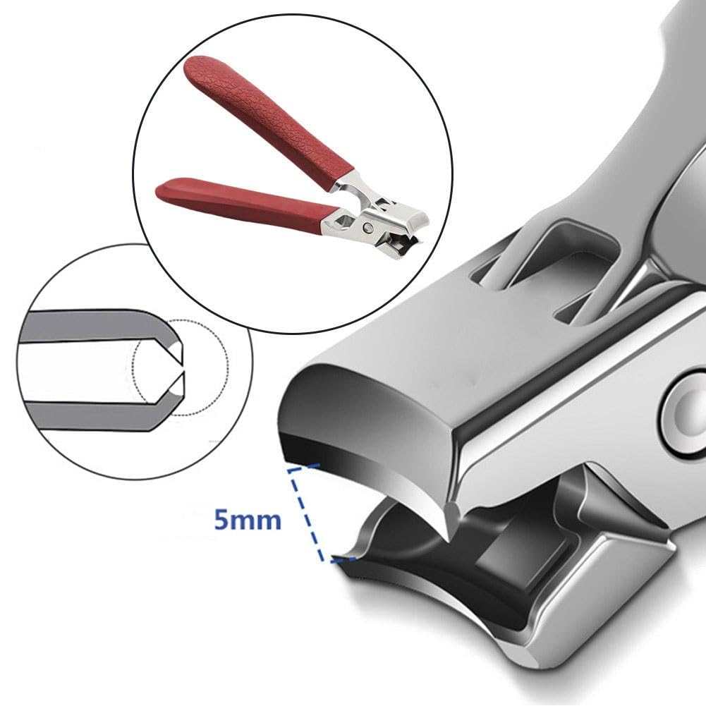 Heavy-duty stainless steel splash-proof nail clippers for thick nails