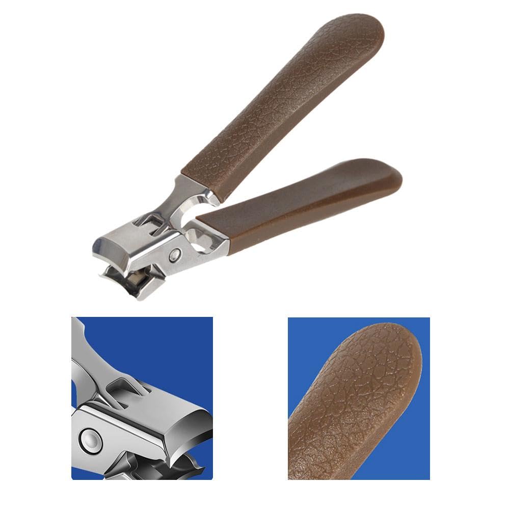 Heavy-duty stainless steel splash-proof nail clippers for thick nails