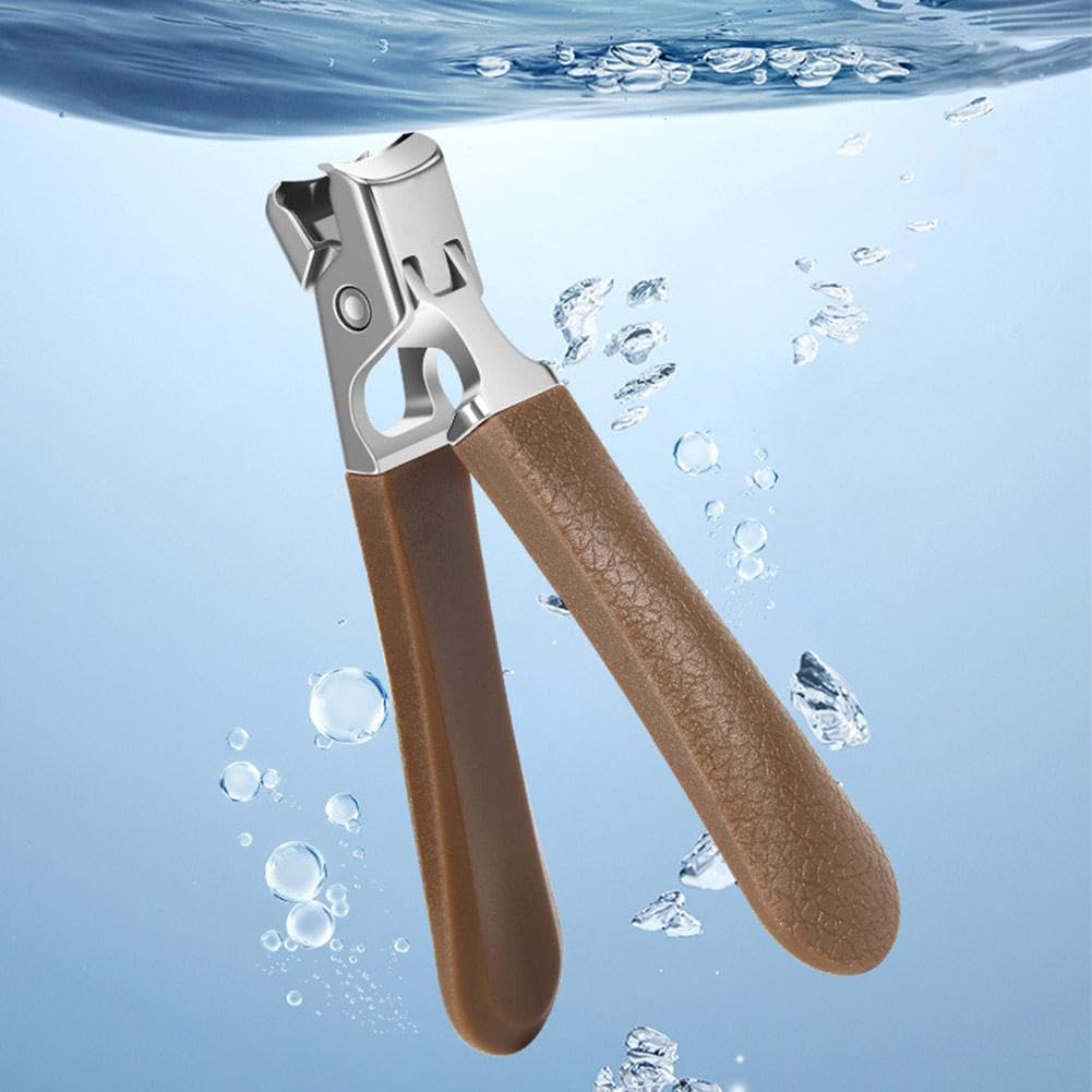 Heavy-duty stainless steel splash-proof nail clippers for thick nails