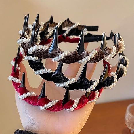 🔥Hot Sale🔥Vintage High Cranium Artificial Pearl Hairband