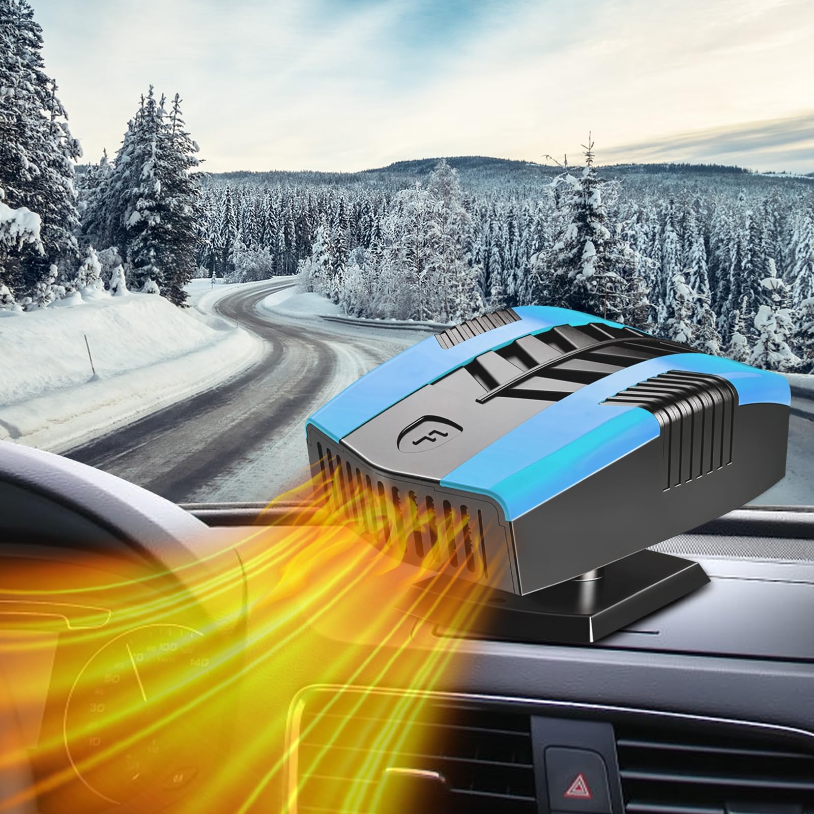 12V Portable Car Heater for 2 in 1 Heating & Cooling Defroster