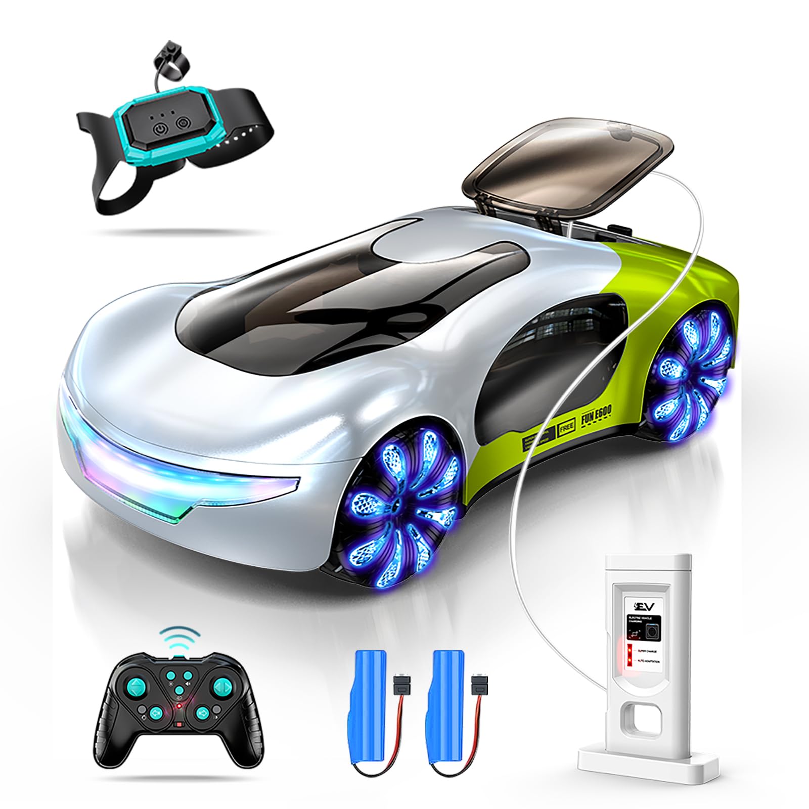 Gesture Sensing Futuristic Remote Control Stunt Car