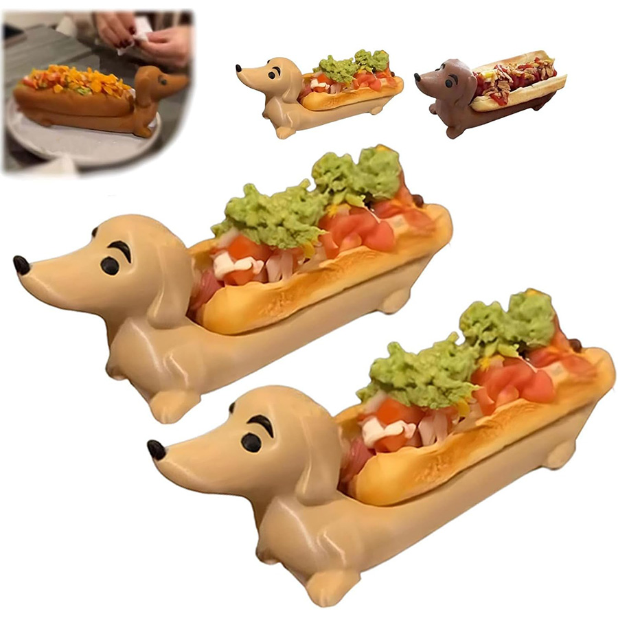 🐕🌭Unleash the Fun: Dog - Shaped Hot Dog Plates Are Here!