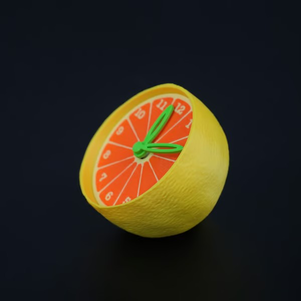 🍊Citrus Clock – Your Kitchen's New Conversation Starter!"​​ 🍋
