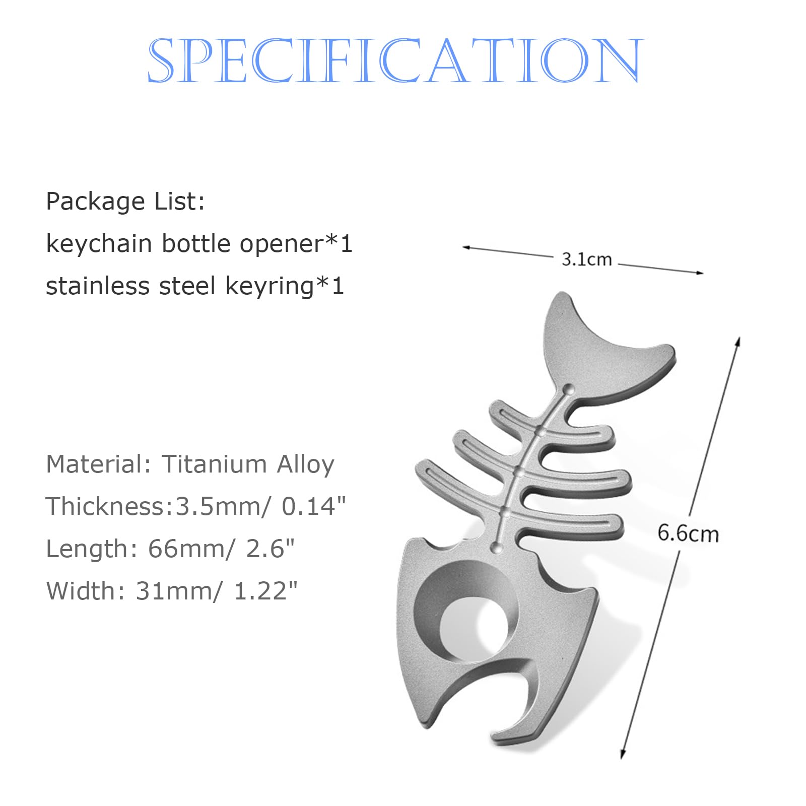 Owl & Fishbone Titanium EDC Multi-Tool