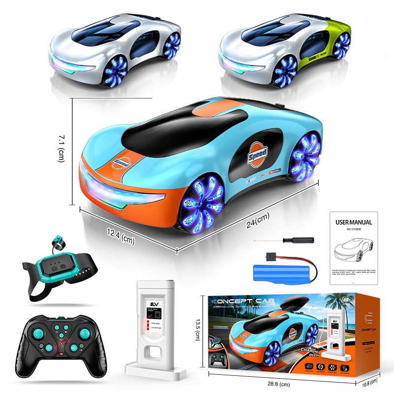 Gesture Sensing Futuristic Remote Control Stunt Car