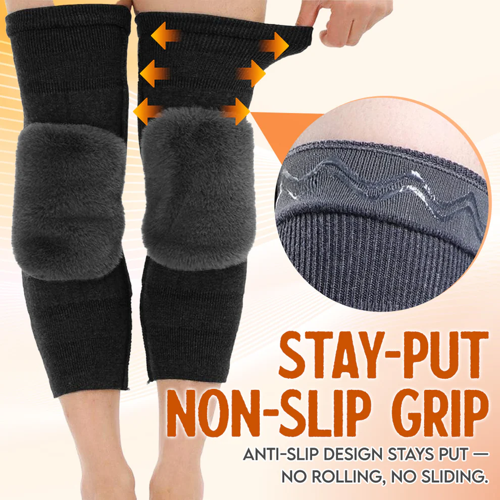 Non-Slip Cashmere Wool Brace Leg Warmer
