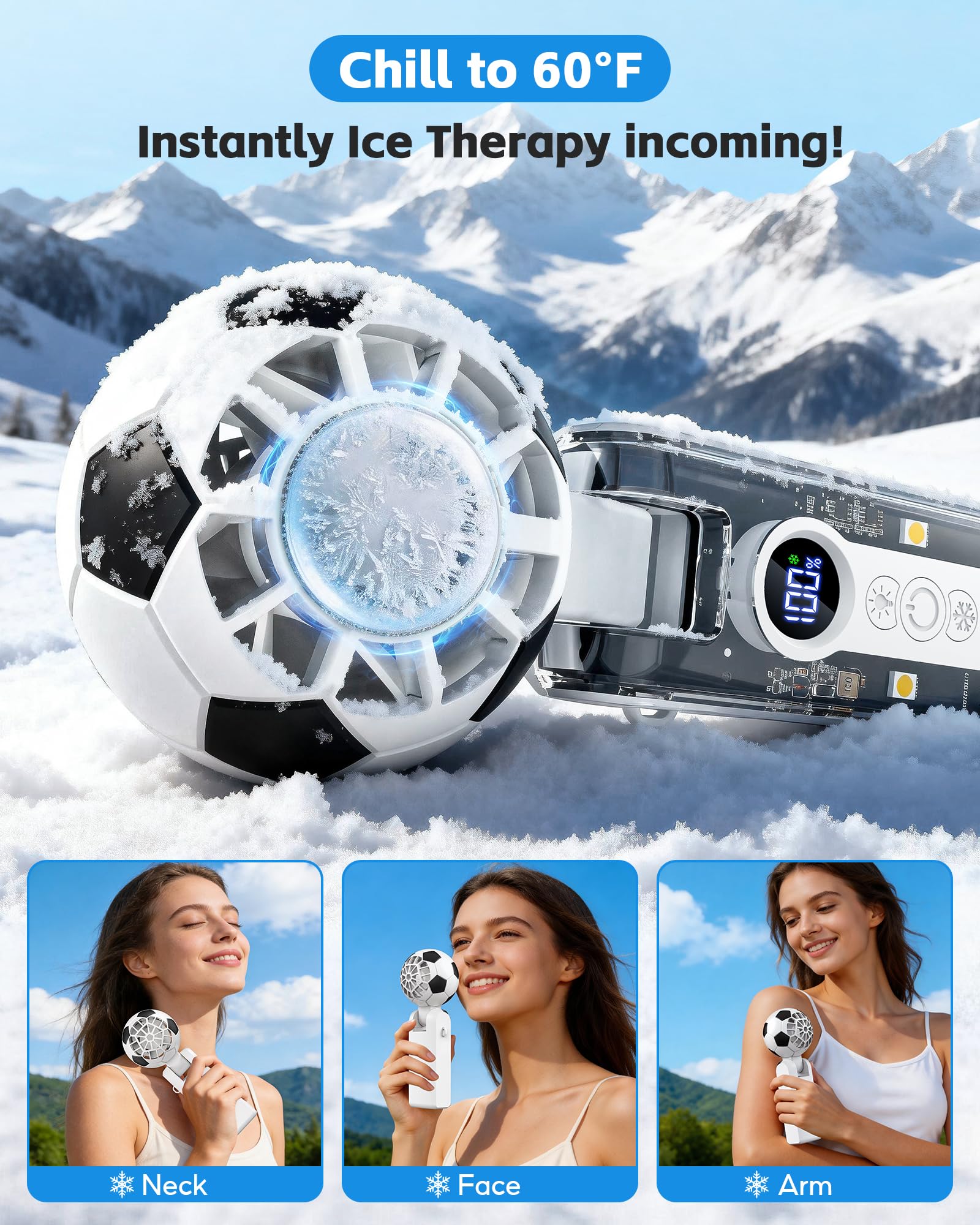 2026 Soccer World Cup Mini Handheld Fan