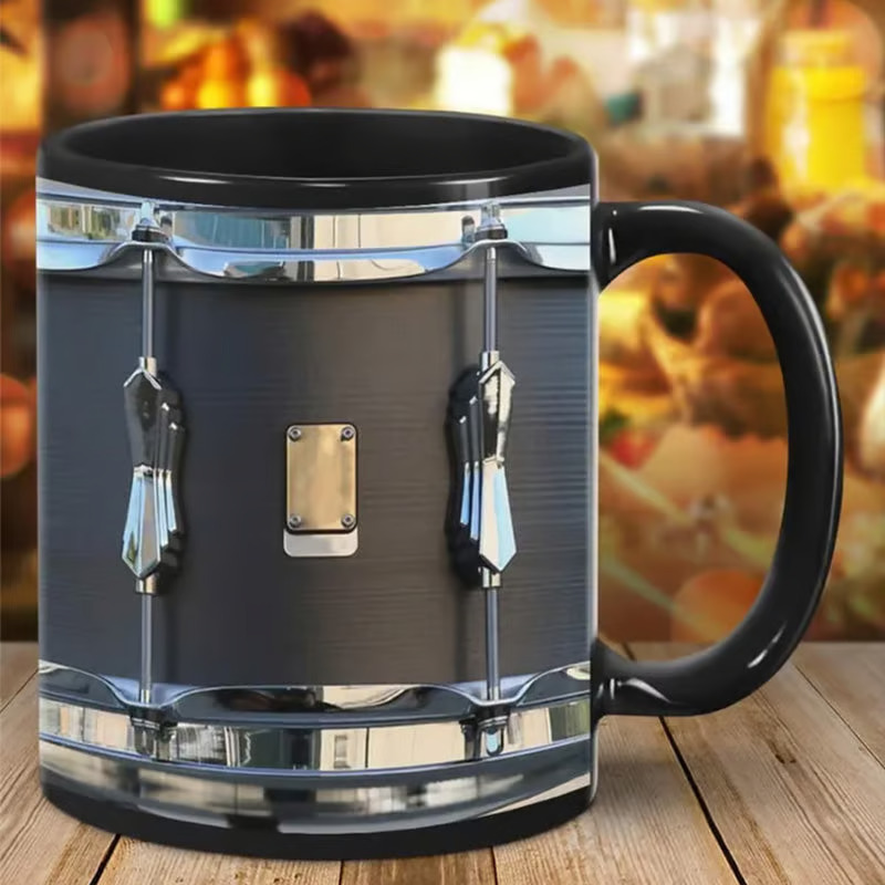 🎅Xmas Sales 60% OFF🔥Vintage Drum Mug Funny Drumming Gifts