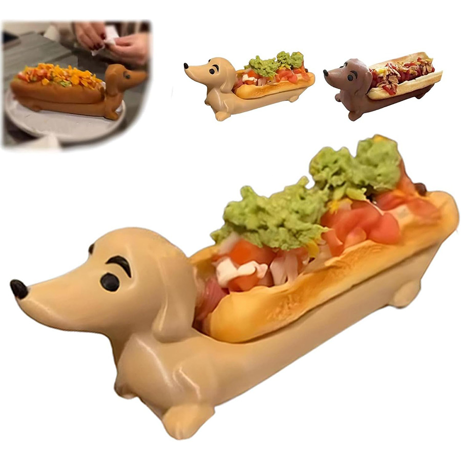 🐕🌭Unleash the Fun: Dog - Shaped Hot Dog Plates Are Here!