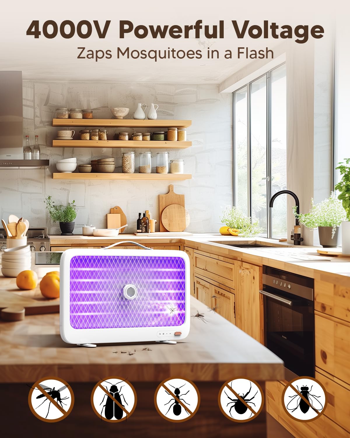 4000V Bug Zapper Mosquito Killer Indoor & Outdoor