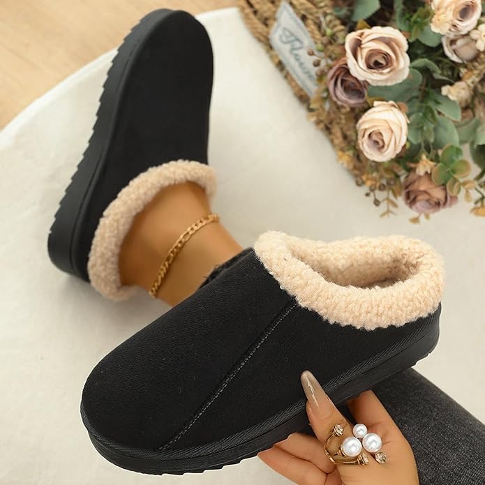 Women's Non-Slip, Warm Winter Wool Slippers