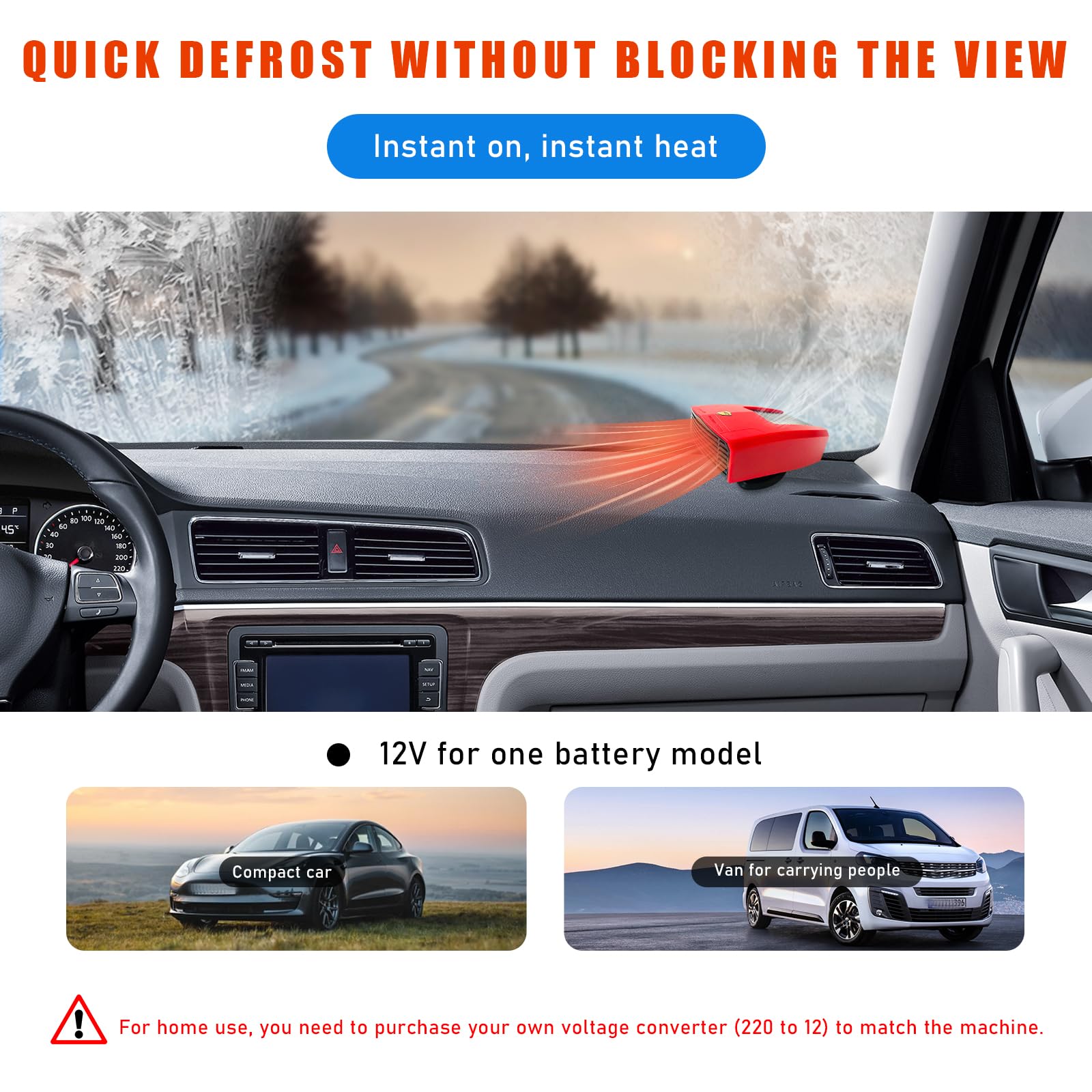 🎁Hot Sale - Portable Car Heater