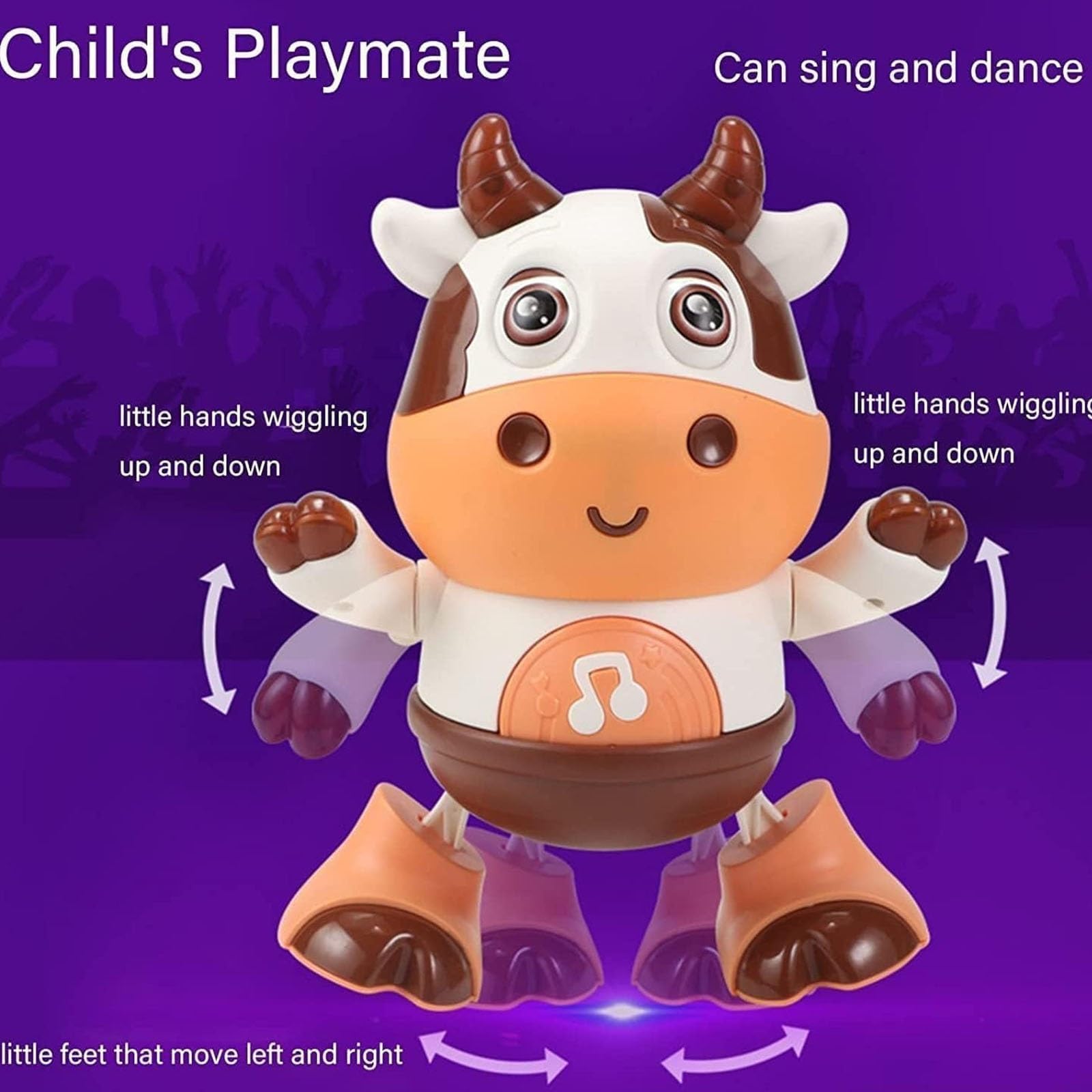 Light Up Dancing Cow Toy