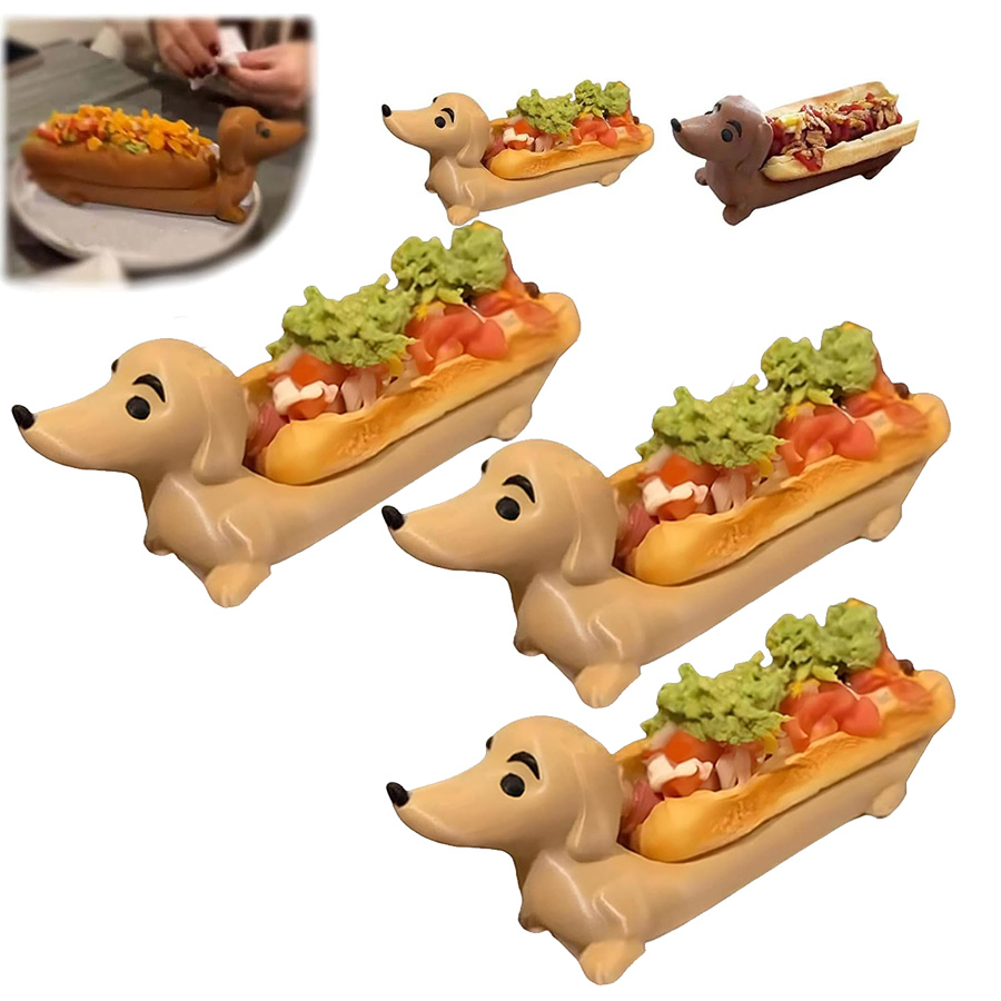 🐕🌭Unleash the Fun: Dog - Shaped Hot Dog Plates Are Here!