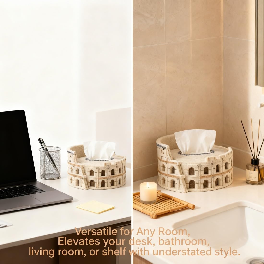 Felt Colosseum Tissue Box