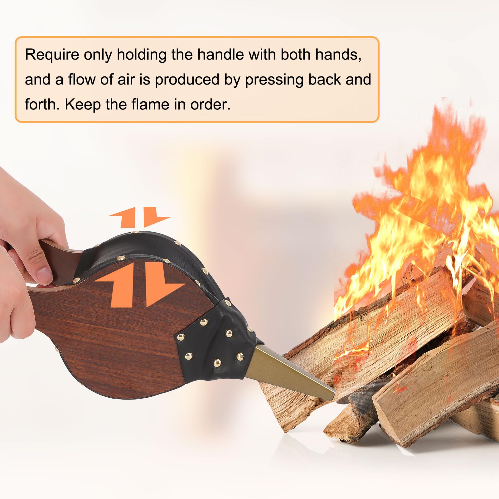 Fireplace Bellows Air Blower Cast Nozzle