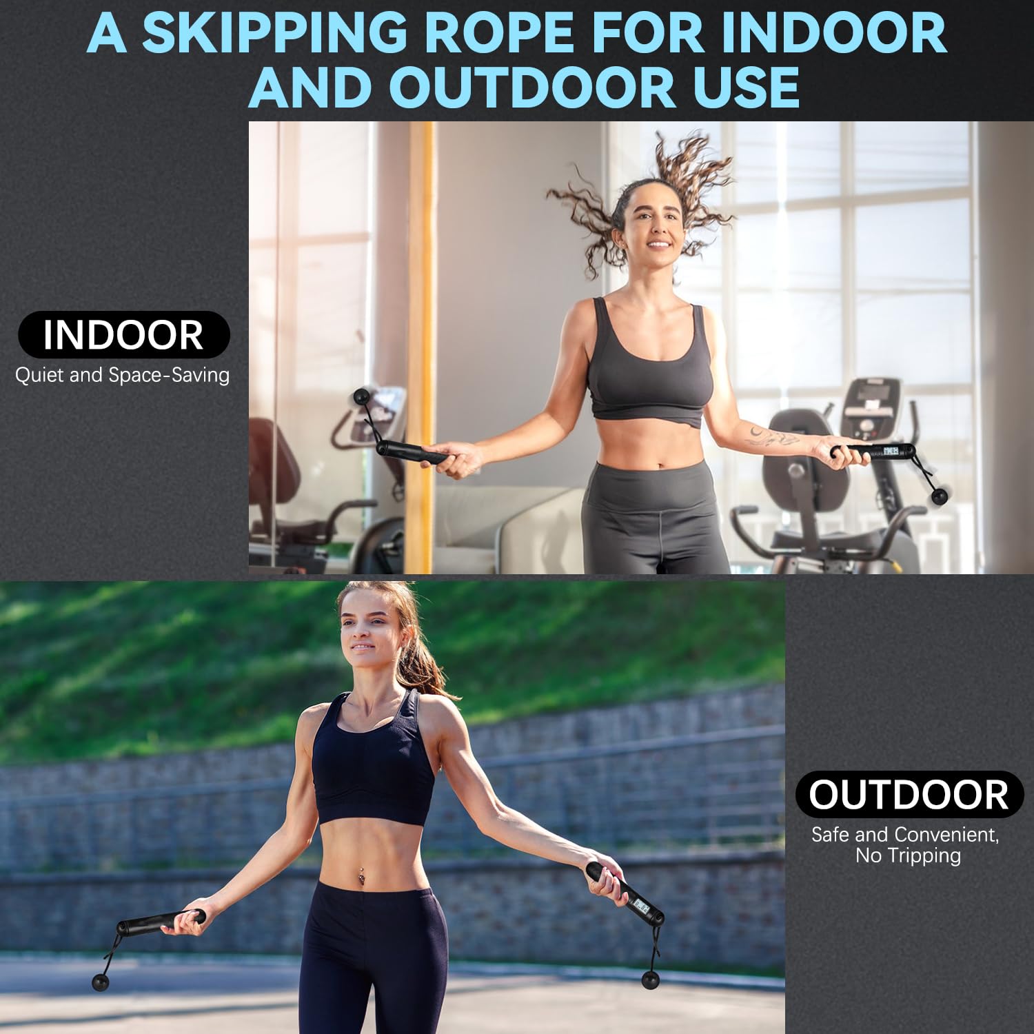 🔥Skipping Rope with Counter - Gravity Ball without Rope