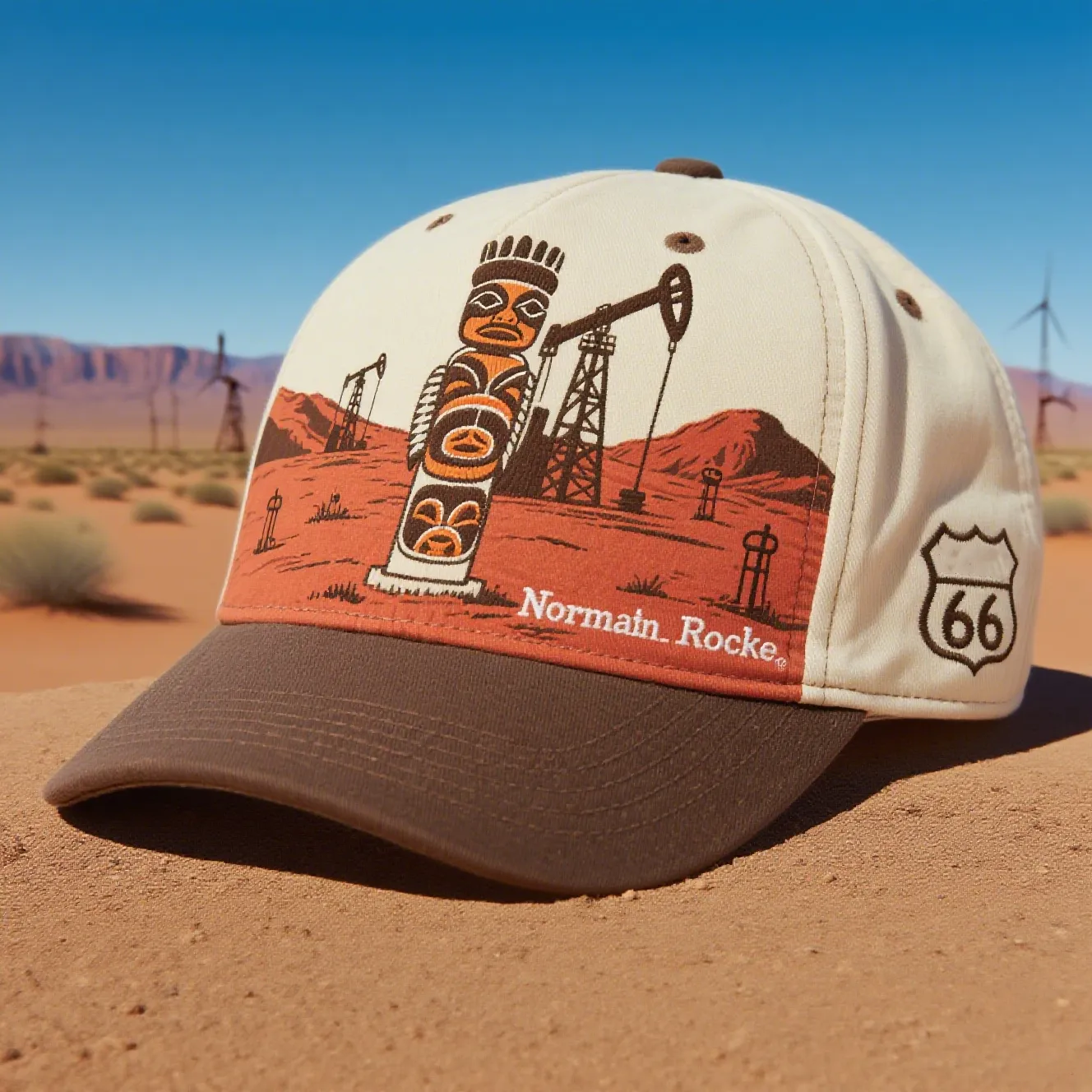 🚗 Route 66: America’s Highway, Stitched Into Every Cap 🌎