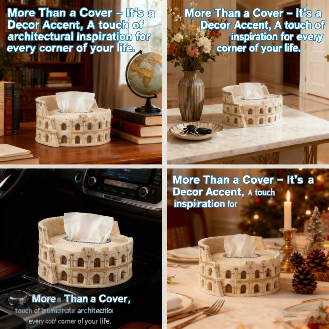 Felt Colosseum Tissue Box