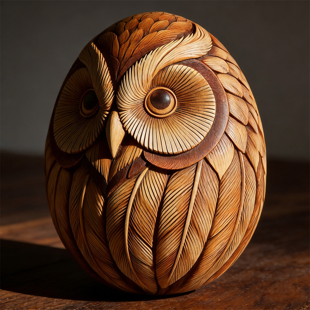 Animal Easter carving craft egg