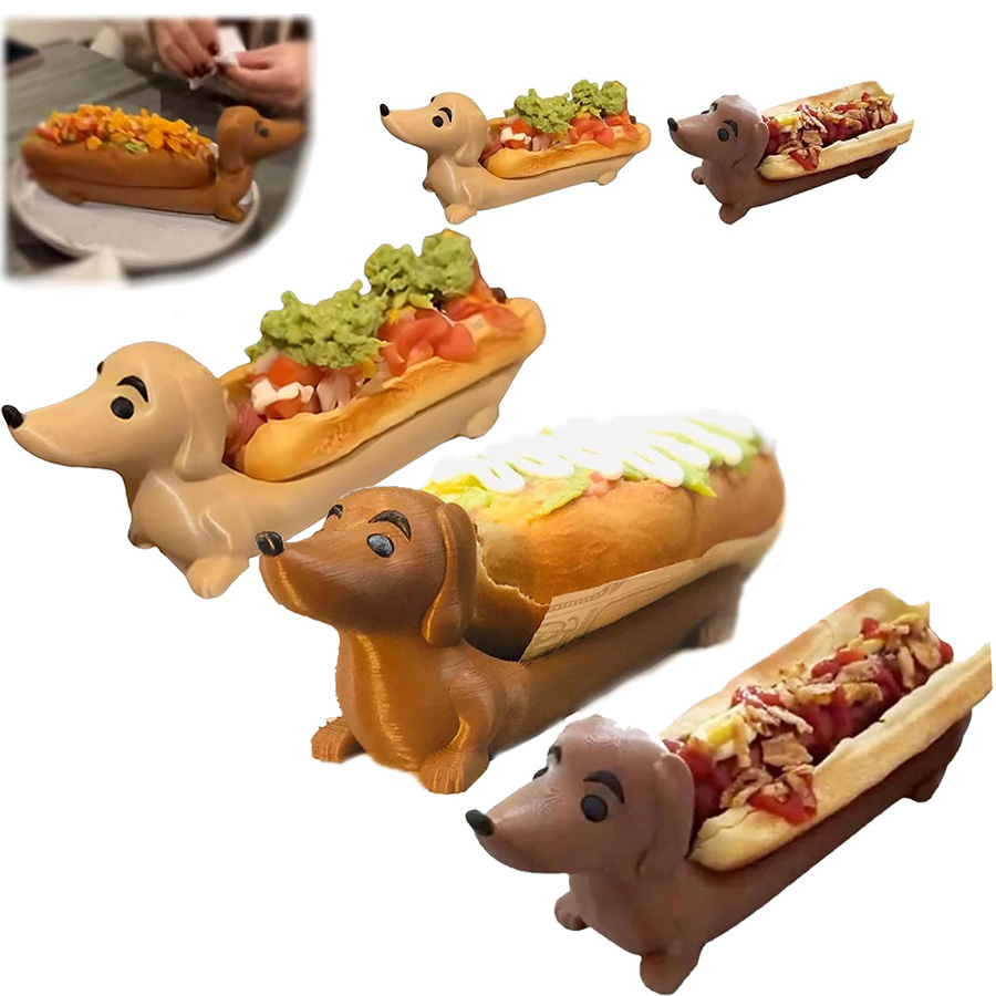 🐕🌭Unleash the Fun: Dog - Shaped Hot Dog Plates Are Here!