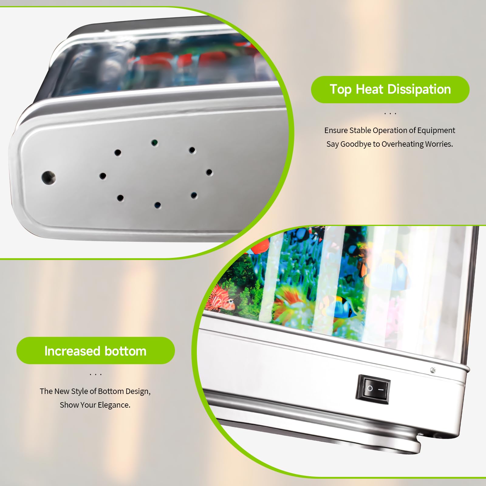 Artificial Fish Aquarium - Virtual Ocean Moving Fish Night Light