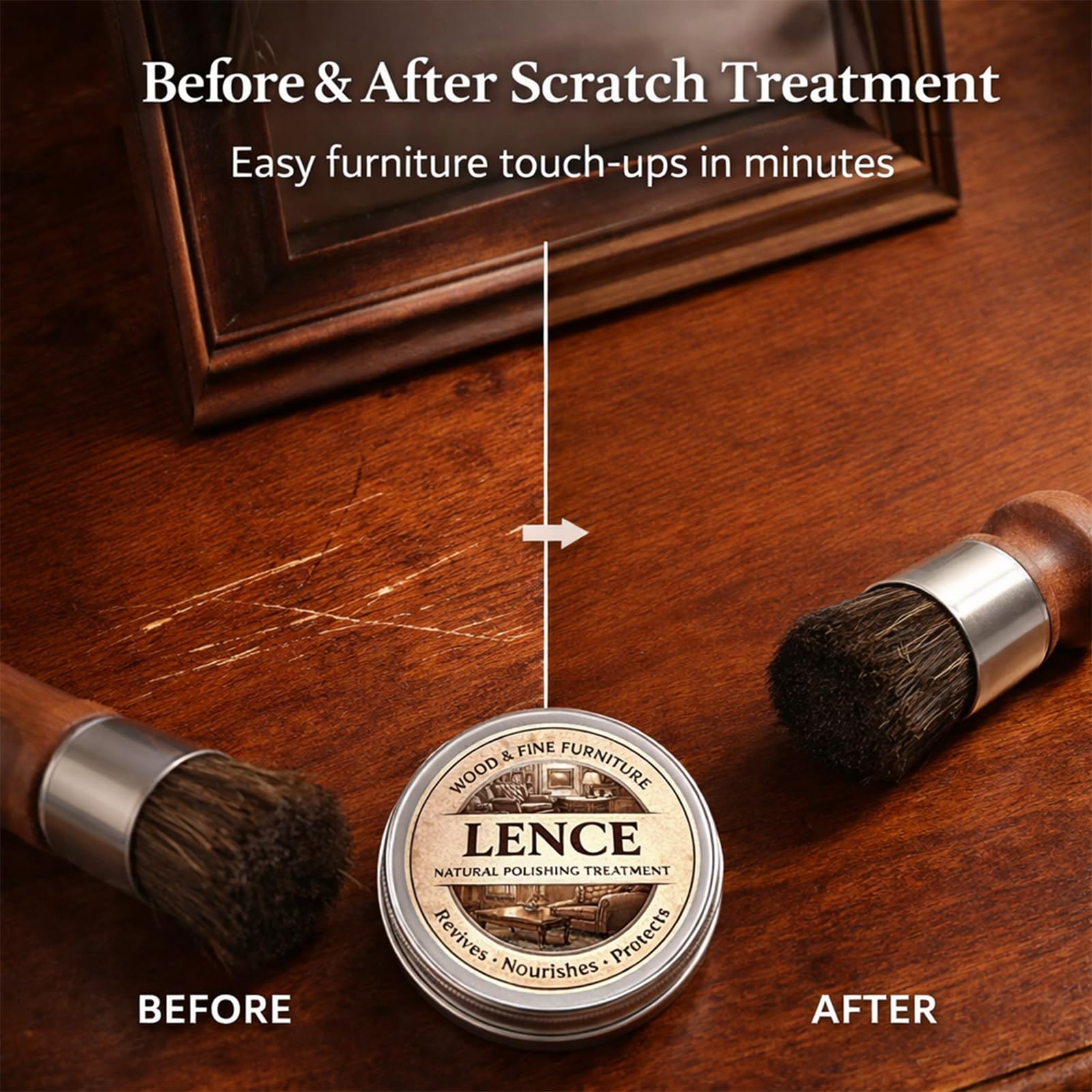 Lence Furniture Balm – Wood Scratch Repair Formula