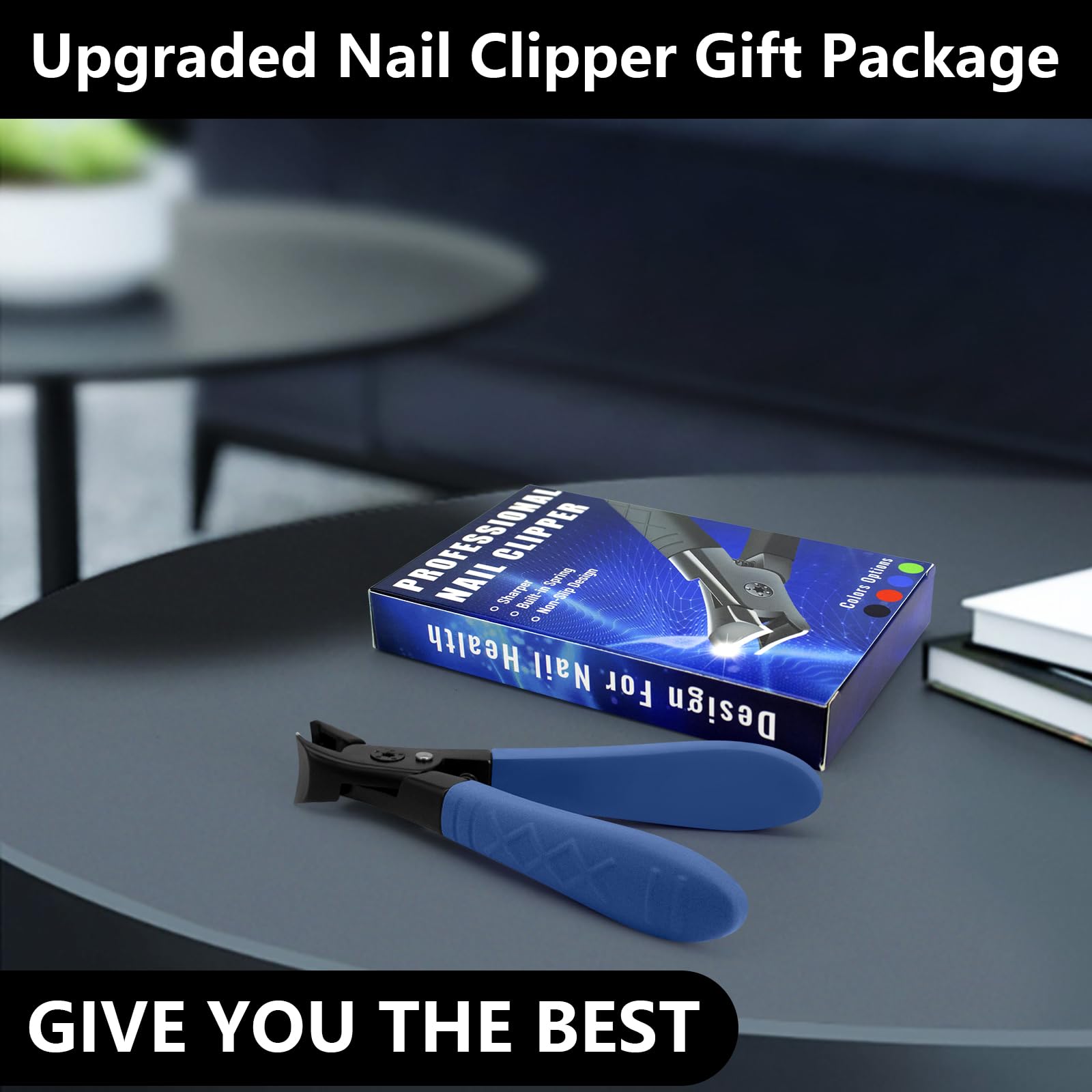 Non-Slip Long Handle Nail Clippers for Thick Nails