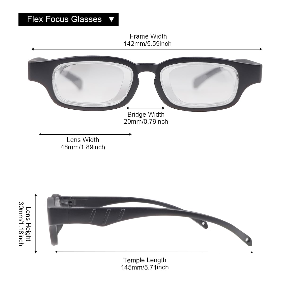 ADJUSTABLE FOCUS GLASSES NEAR AND FAR SIGHT