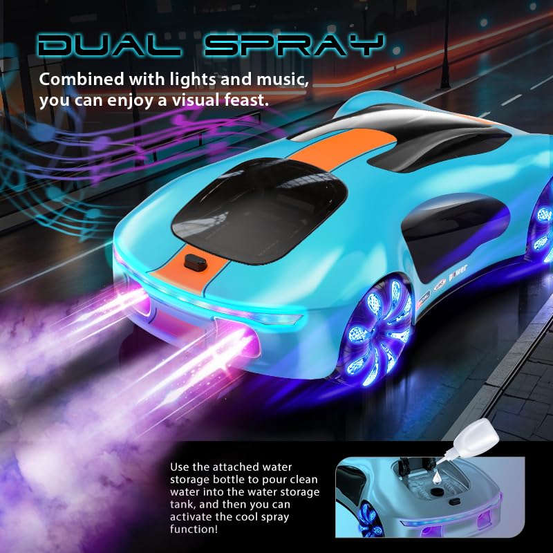 Gesture Sensing Futuristic Remote Control Stunt Car