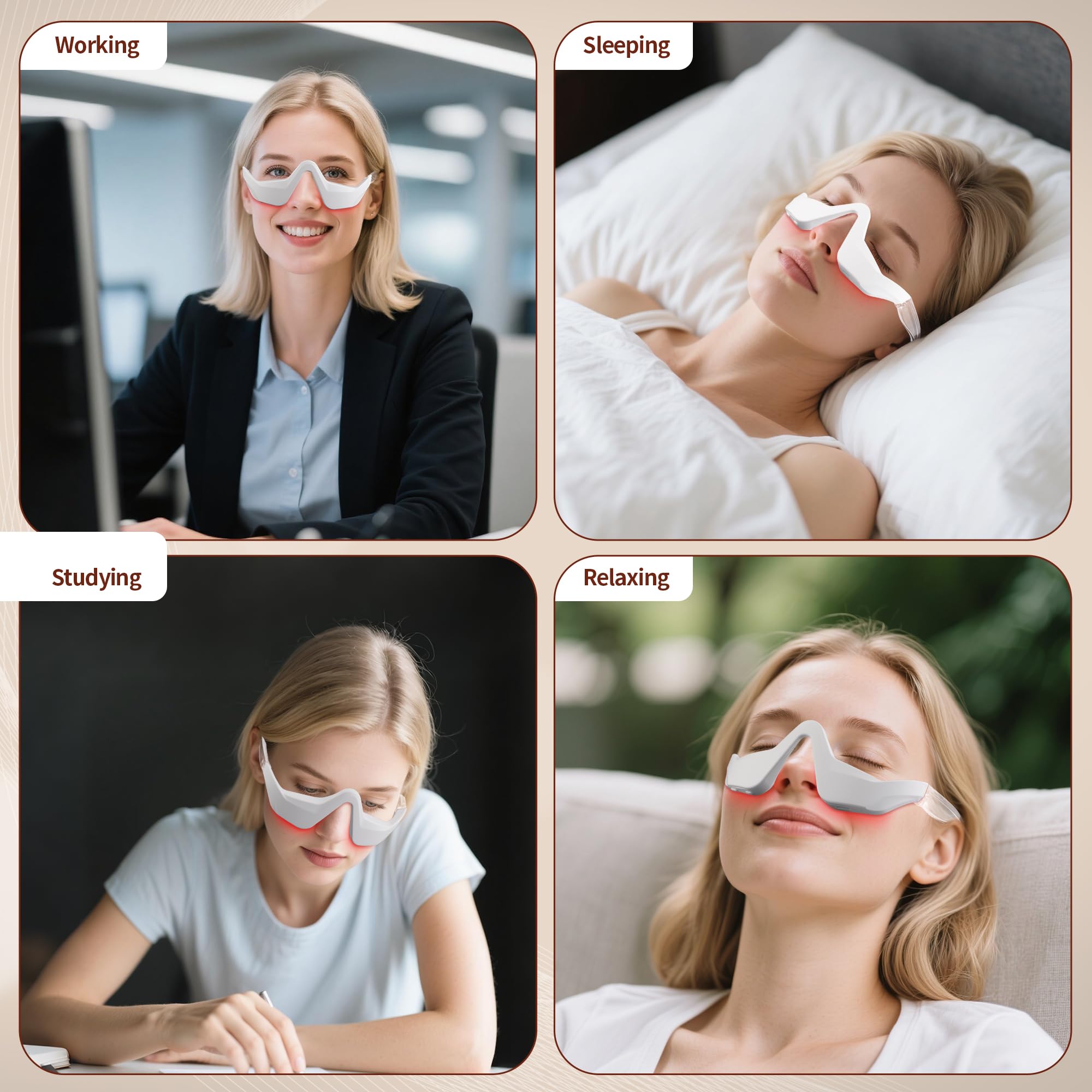 Under-Eye Light Therapy Device