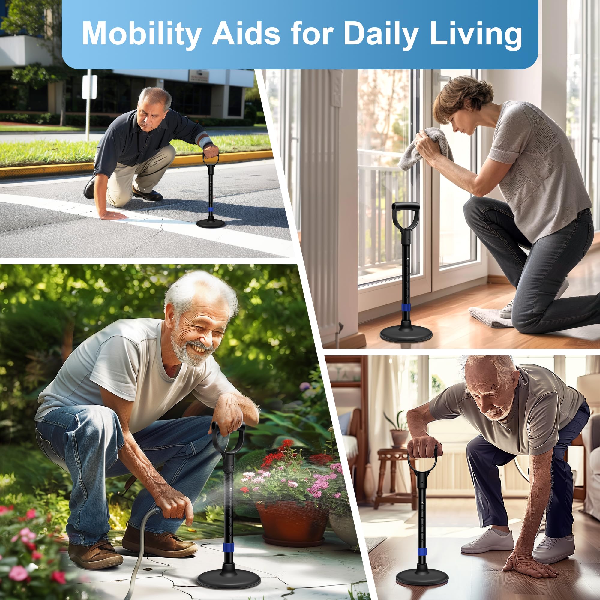 Portable Mobile Adjustable Stand Assist Aid